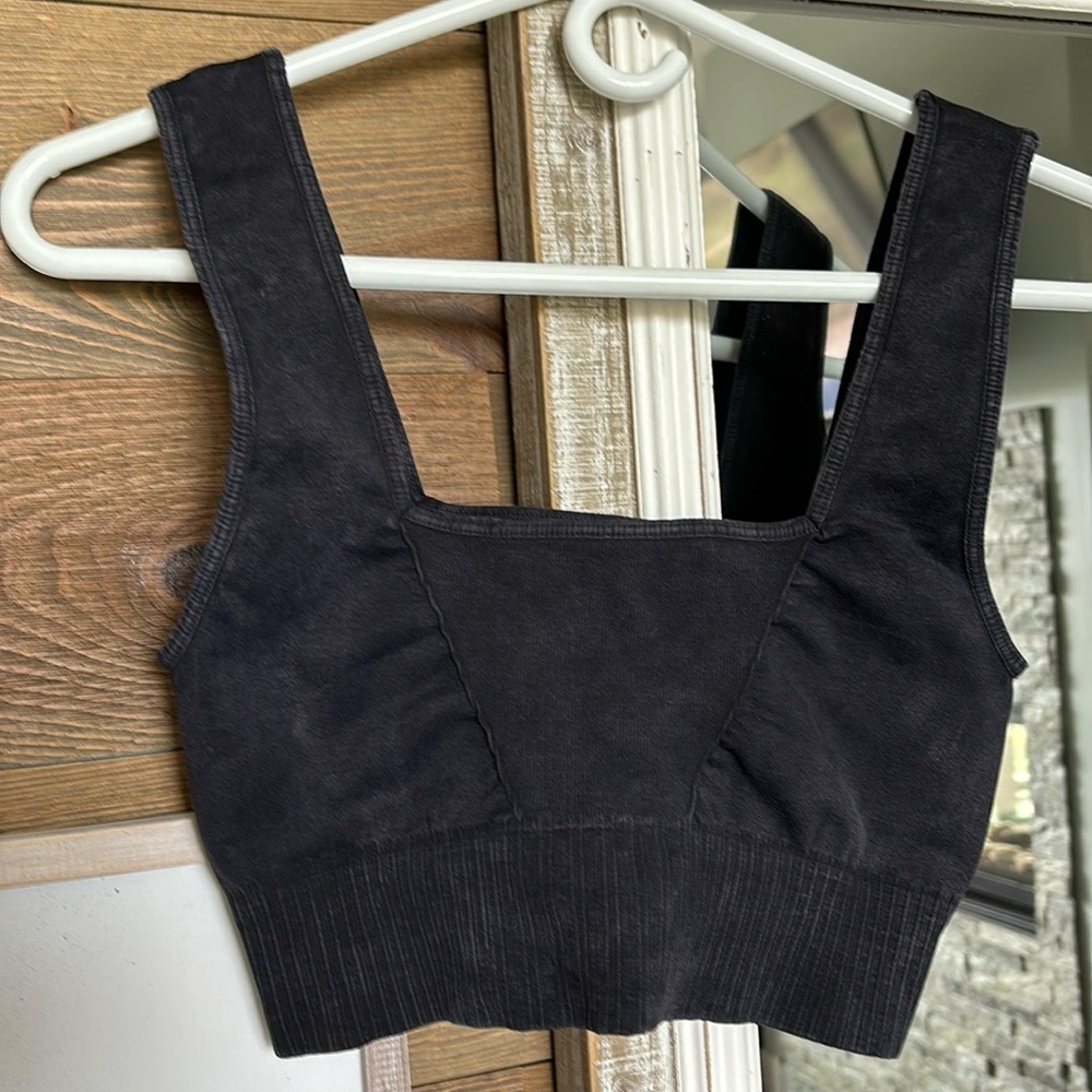 NWOT FP Movement Good Karma bra washed black M/L